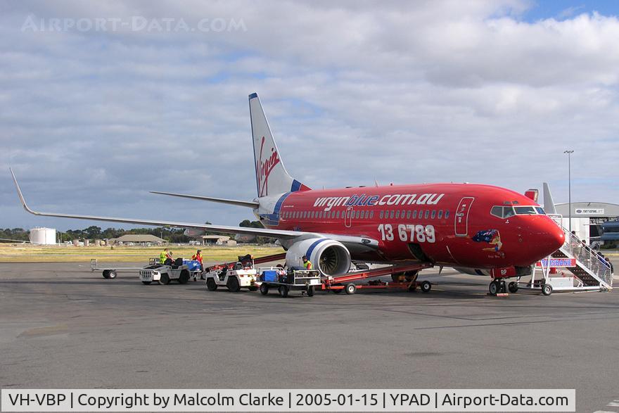 VH-VBP, 2001 Boeing 737-7BX C/N 30743, Boeing 737-7BX at Adelaide.