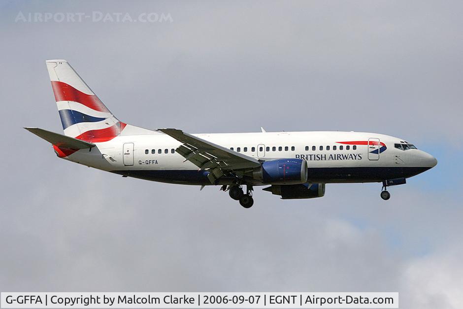G-GFFA, 1990 Boeing 737-59D C/N 25038, Boeing 737-59D at Newcastle, UK.