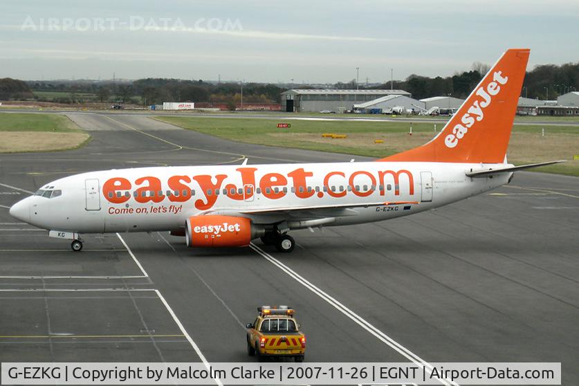 G-EZKG, 2004 Boeing 737-73V C/N 32428, Boeing 737-73V at Newcastle, UK.