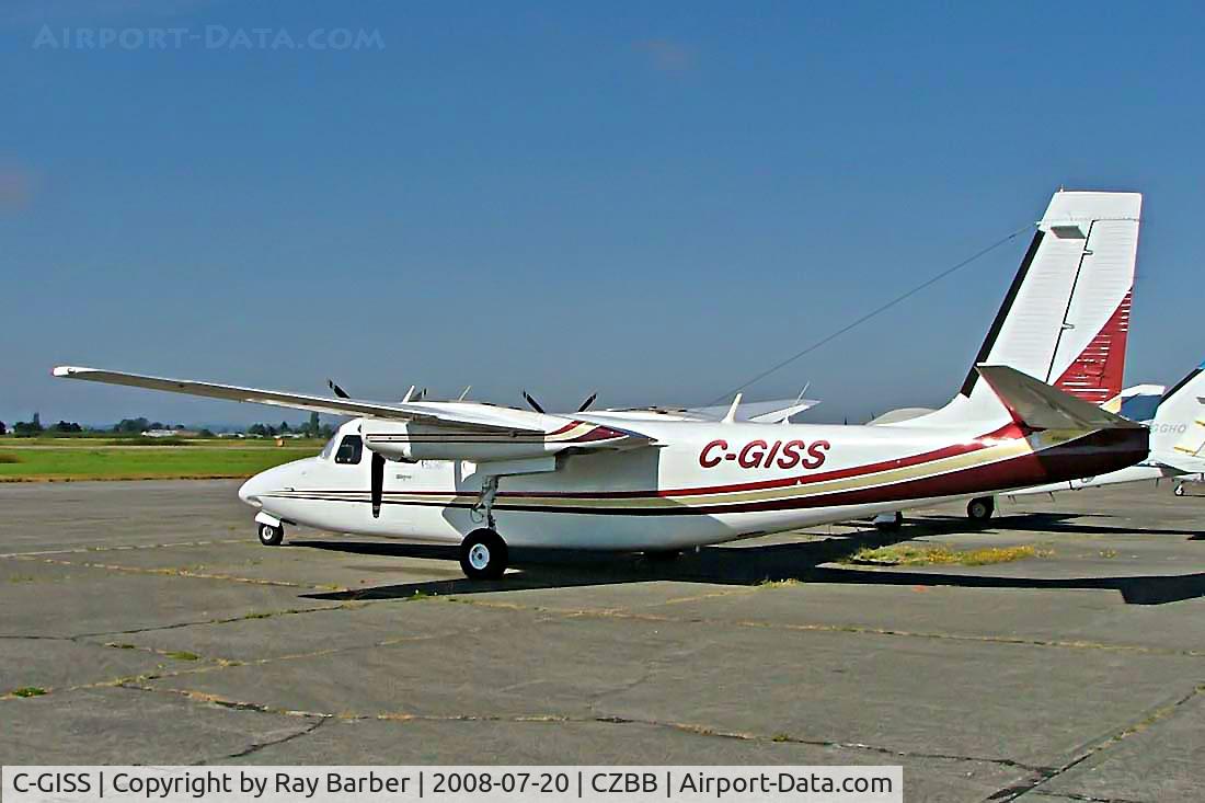 C-GISS, Aero Commander 680FLP Commander C/N 1497-15, Rockwell Commander 680FLP [1497] Boundary Bay~C 20/07/2008. Seen at its home base of Boundary Bay.