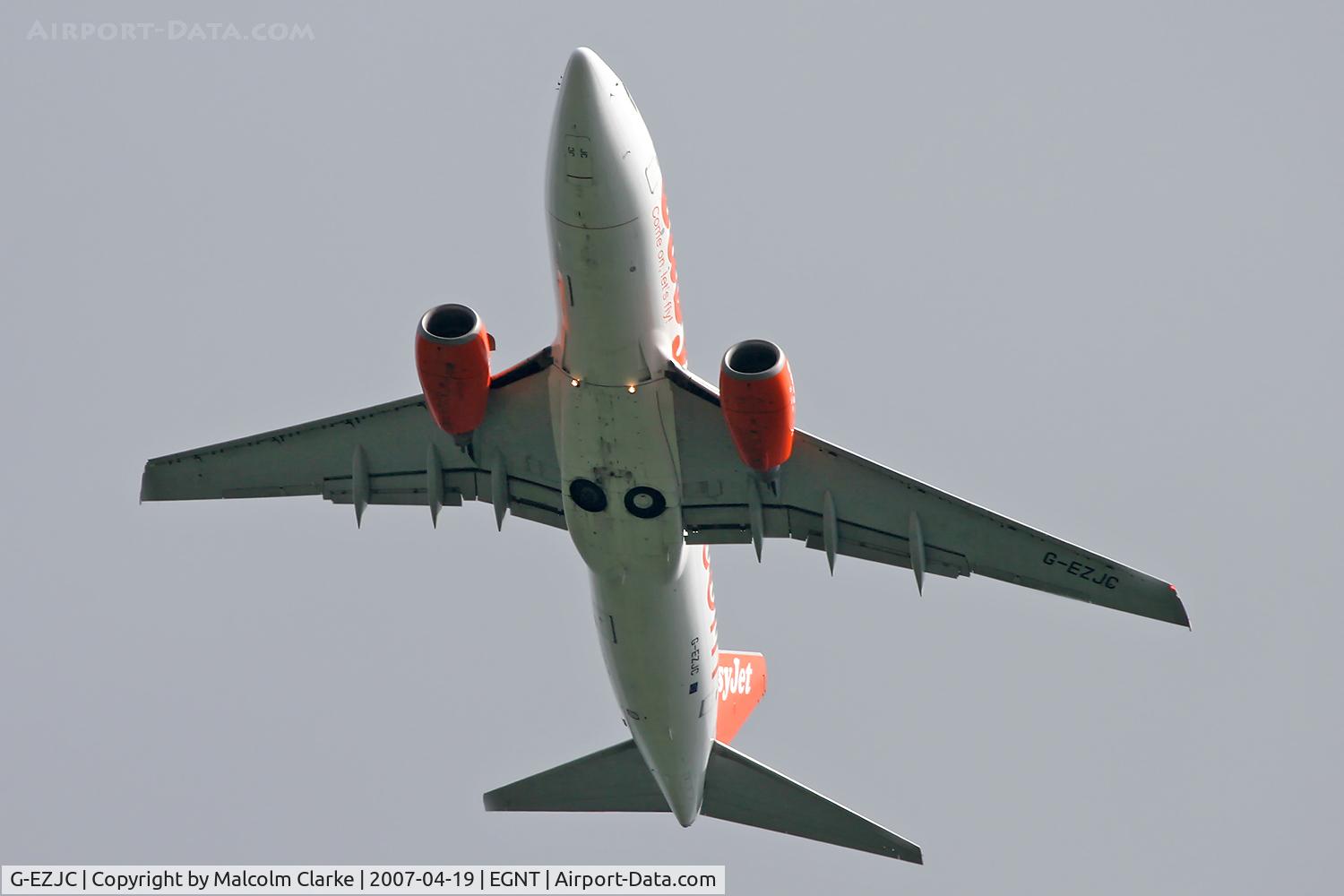 G-EZJC, 2000 Boeing 737-73V C/N 30237, Boeing 737-73V on take-off at Newcastle, UK.