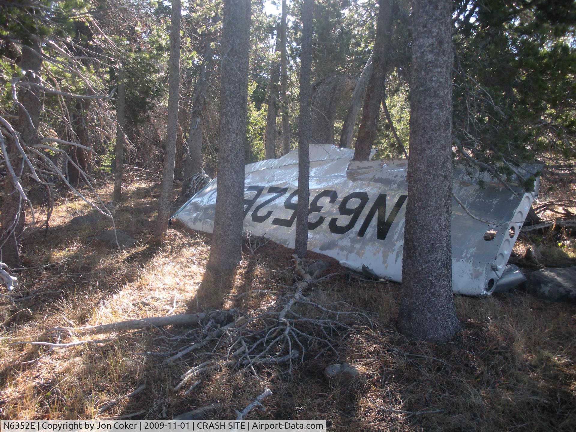 N6352E, 1959 Cessna 172 C/N 46452, Crash Site Crane Mountian Oregon