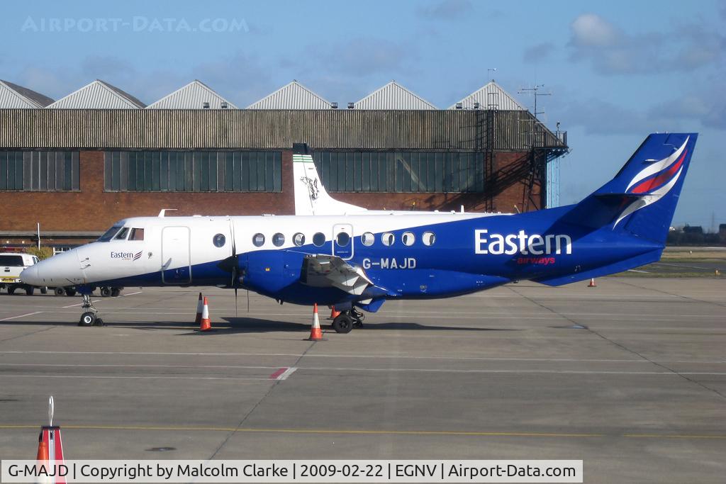 G-MAJD, 1992 British Aerospace Jetstream 41 C/N 41006, British Aerospace Jetstream 4100 at Durham Tees Valley, UK.