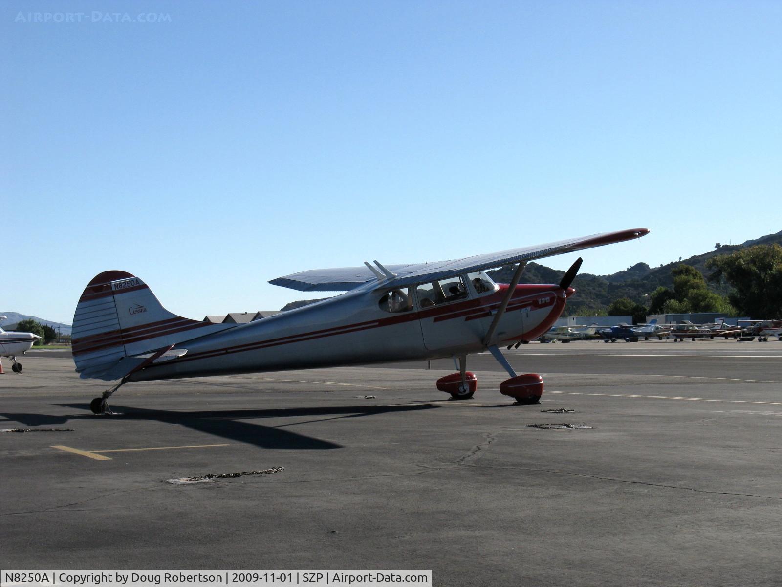 N8250A, 1952 Cessna 170B C/N 25102, 1952 Cessna 170B, Continental C-145-2 145 Hp