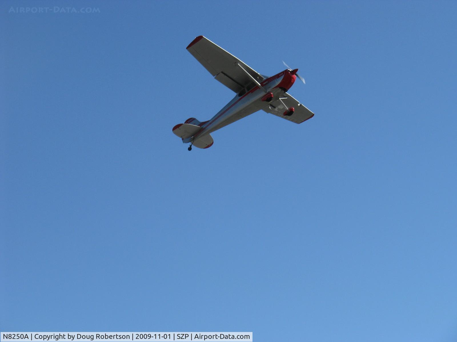 N8250A, 1952 Cessna 170B C/N 25102, 1952 Cessna 170B, Continental C-145-2 145 Hp, takeoff climb Rwy 22