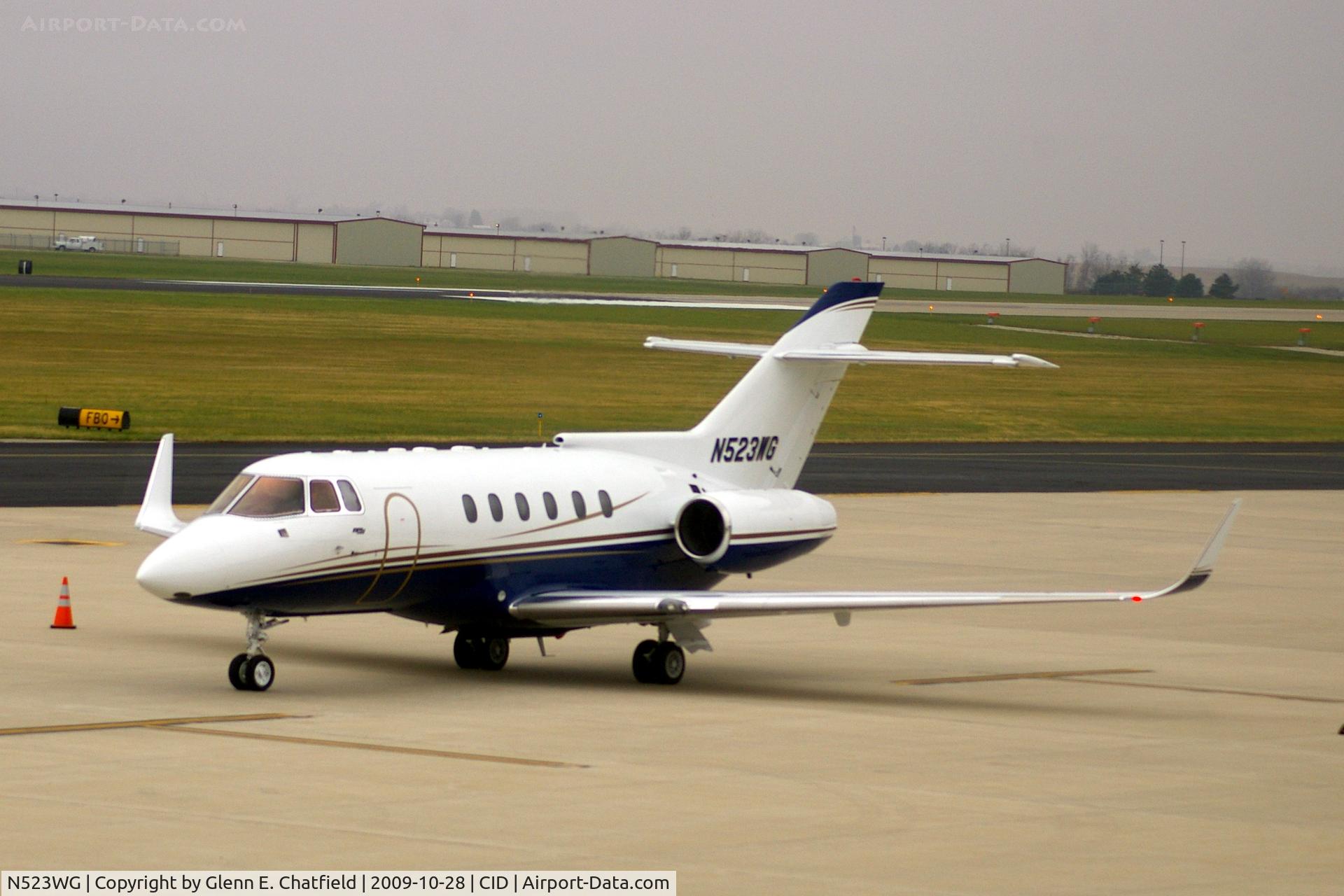N523WG, 1987 British Aerospace BAe.125 Series 800A C/N 258086, On the Landmark ramp, seen from my office window