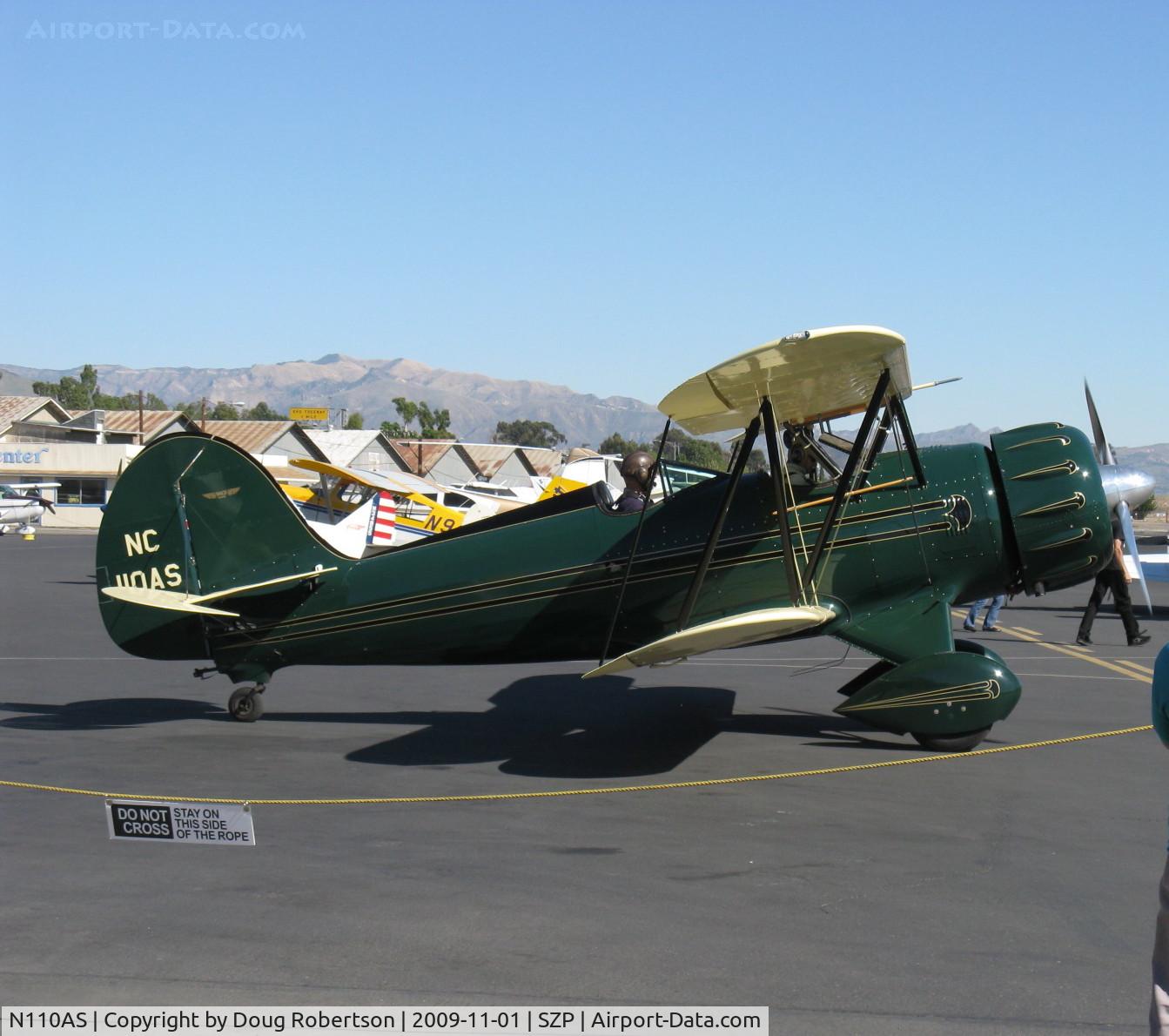 N110AS, 2005 Waco YMF-F5C C/N F5C110, 2005 Waco Classic YMF-F5C, Jacobs R755B 275 Hp, taxi