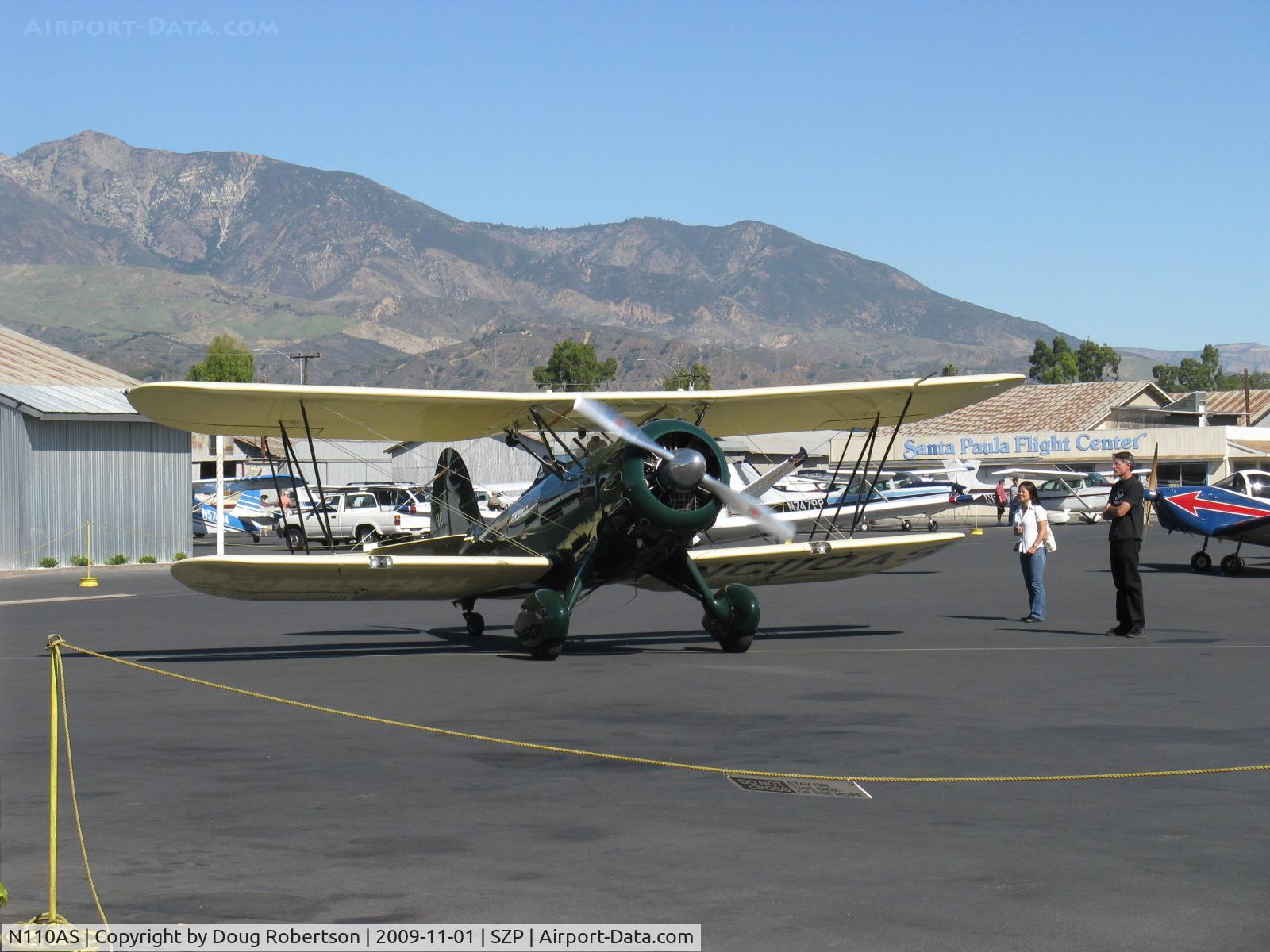 N110AS, 2005 Waco YMF-F5C C/N F5C110, 2005 Waco Classic YMF-F5C, Jacobs R755B radial 275 Hp, taxi