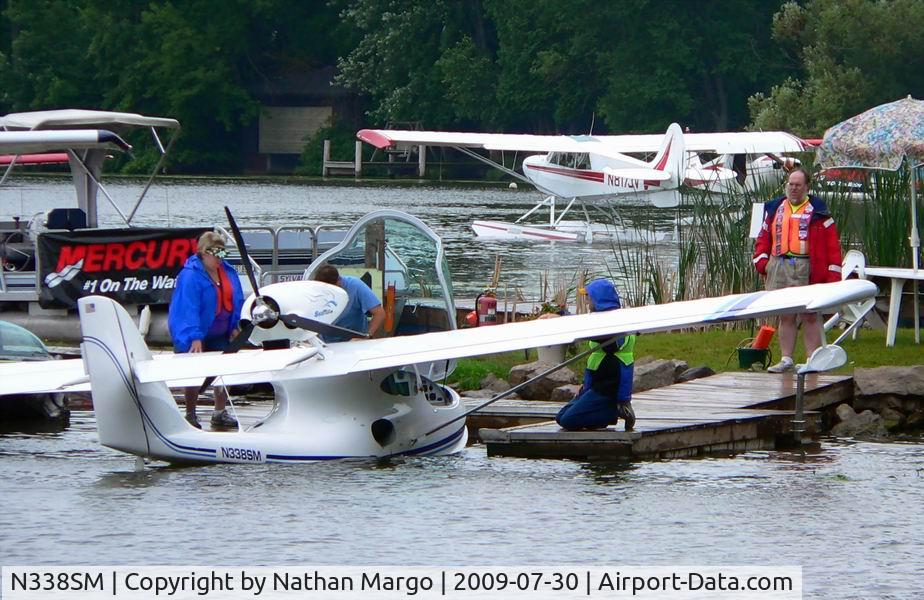 N338SM, 2006 Airmax SeaMax M-22 C/N 033, A wet and drizzly day at the Oshkosh sea base