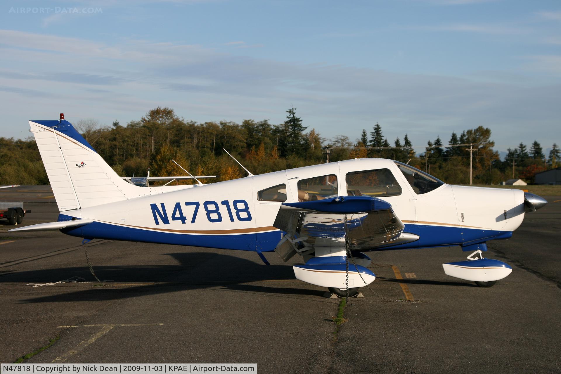 N47818, 1977 Piper PA-28-161 C/N 28-7816134, KPAE