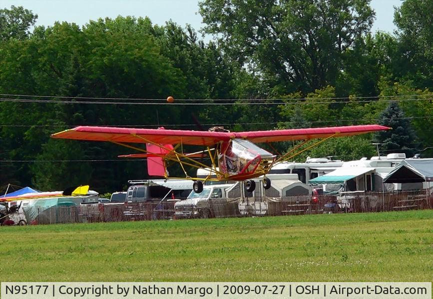 N95177, Indy Aircraft T-Bird II C/N T2080103, Touch and Gos on the grass of Oshkosh