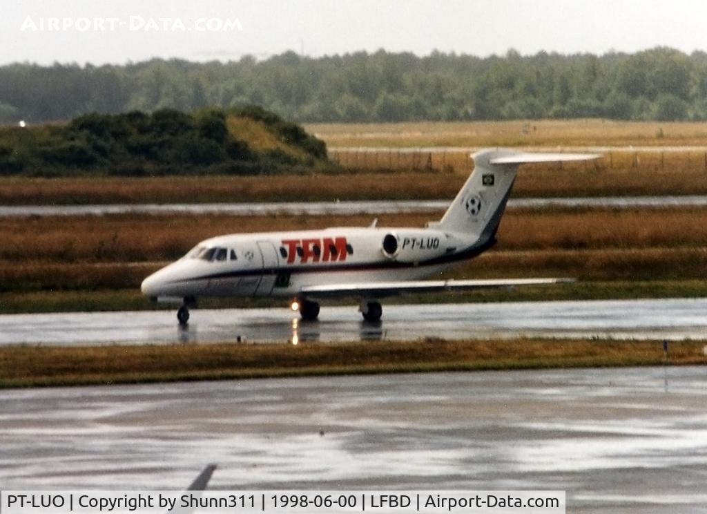 PT-LUO, 1987 Cessna 650 Citation III C/N 650-0129, Arrivig from flight during French World Cup 1998
