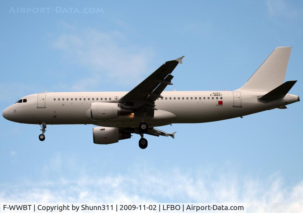 F-WWBT, 2009 Airbus A320-214 C/N 4083, C/n 4083 - For Gulf Air as A9C-AD