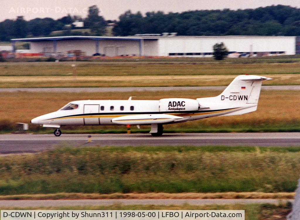 D-CDWN, 1978 Gates Learjet 35A C/N 35A-175, Taxiing to the General Aviation area...
