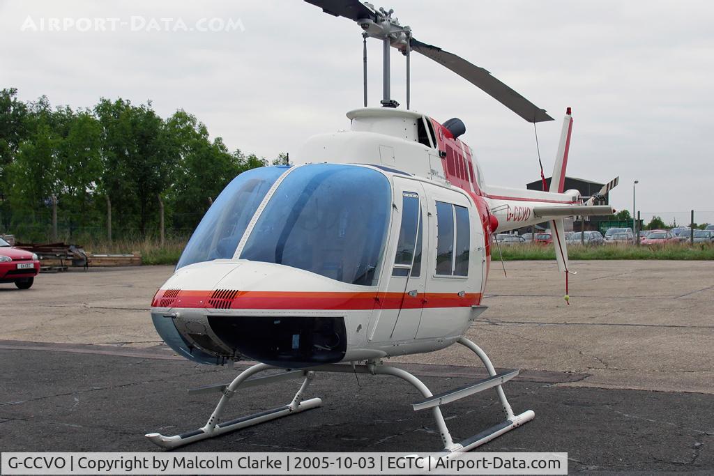 G-CCVO, 1994 Bell 206B JetRanger III C/N 4326, Bell 206B JetRanger 3. At Cranfield Airfield, Beds, UK.