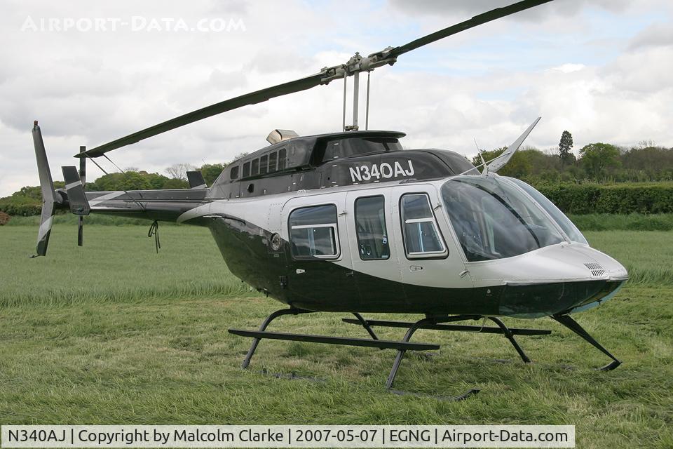 N340AJ, 1995 Bell 206L-4 LongRanger IV LongRanger C/N 52132, Bell 206-L4 at Bagby's May Fly-In in 2007. 