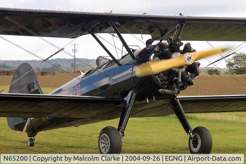 N65200, 1941 Boeing A75N1(PT17) C/N 75-3817, Boeing A75N1(PT17) at Bagby Airfield, UK.