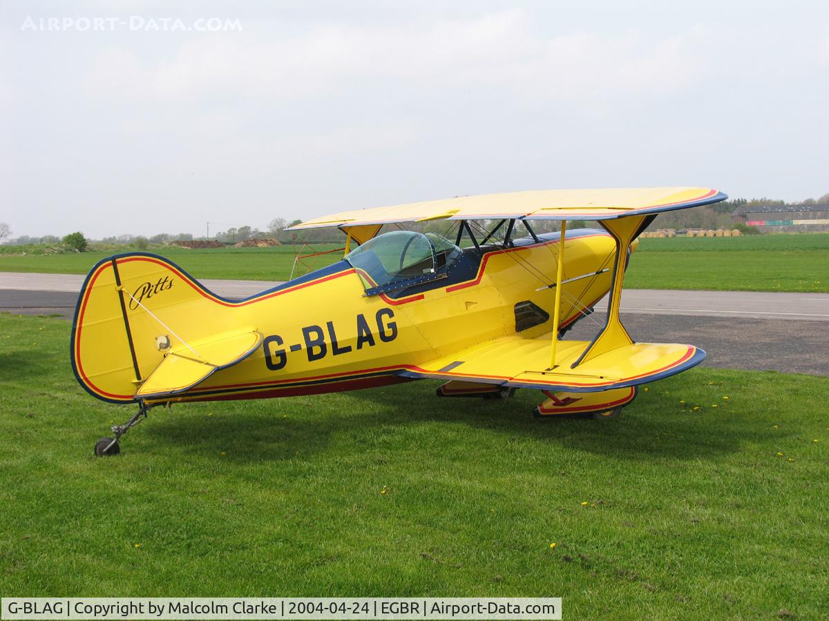 G-BLAG, 1984 Pitts S-1D Special C/N PFA 009-10195, Bray PITTS S-1D at Breighton Airfield, UK.