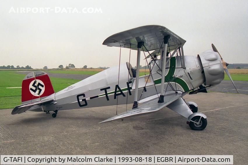 G-TAFI, 1940 Bucker Bu-133C Jungmeister C/N 24, Bucker BU133C Jungmeister at Breighton Airfield, UK.