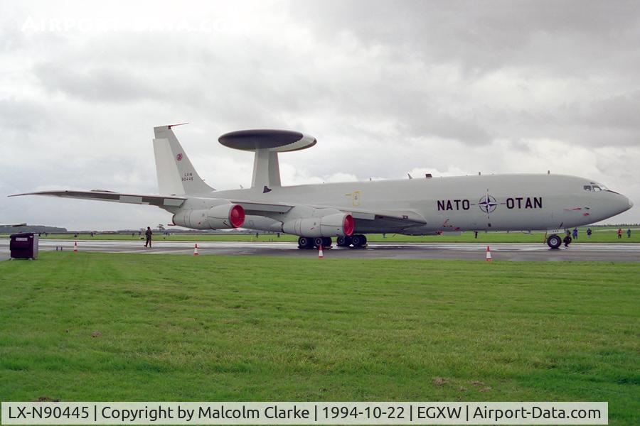 LX-N90445, 1982 Boeing E-3A Sentry C/N 22840, Boeing E-3A Sentry. From NAEWF, Geilenkirchen and seen at RAF Waddington's Photocall 94.