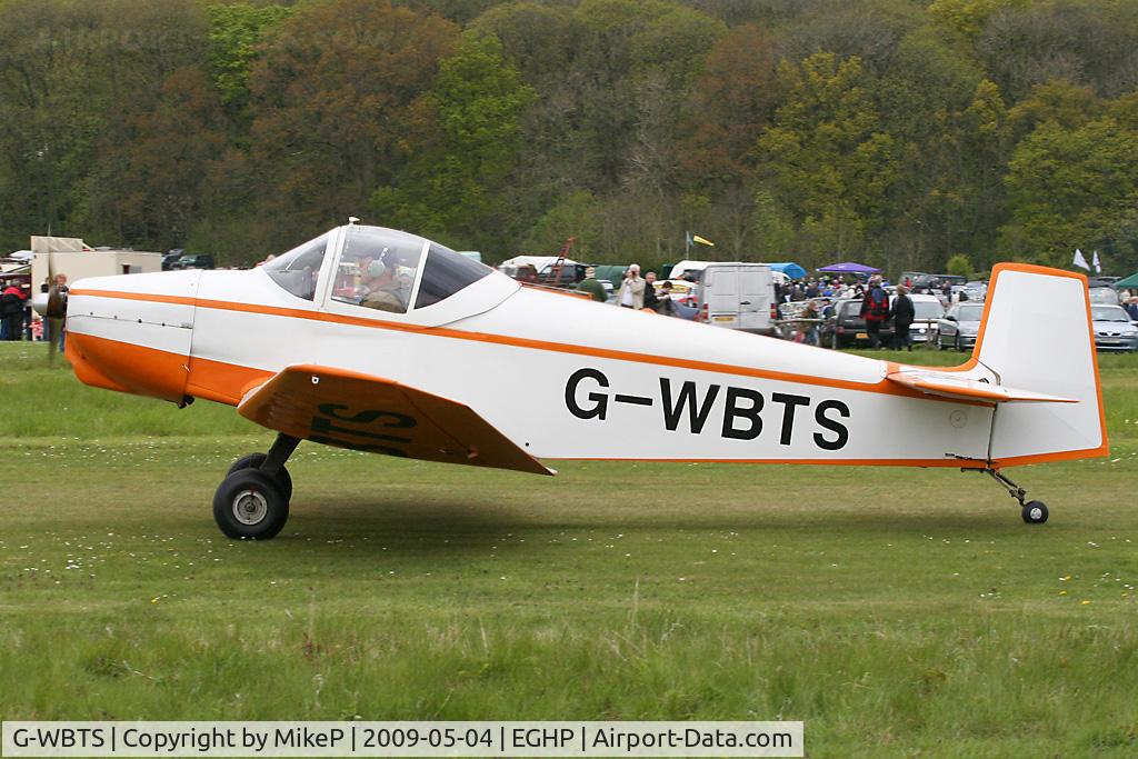 G-WBTS, 1977 Falconar F-11 Sporty C/N PFA 032-10070, Pictured during the 2009 Popham AeroJumble event.