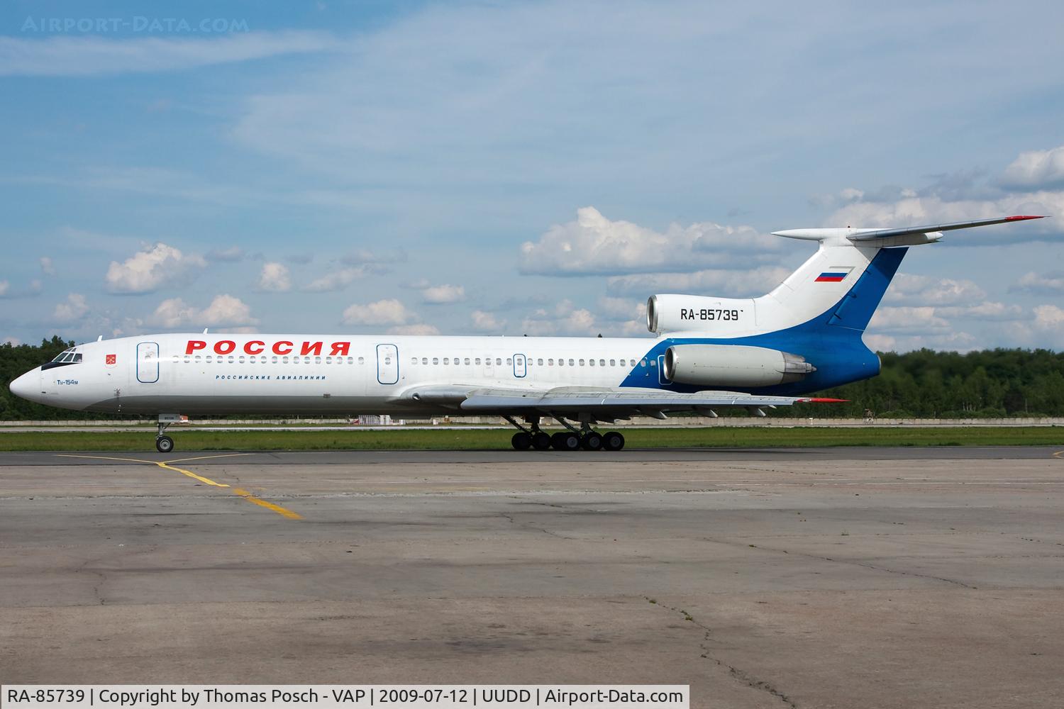 RA-85739, 1992 Tupolev Tu-154M C/N 92A925, Rossia
