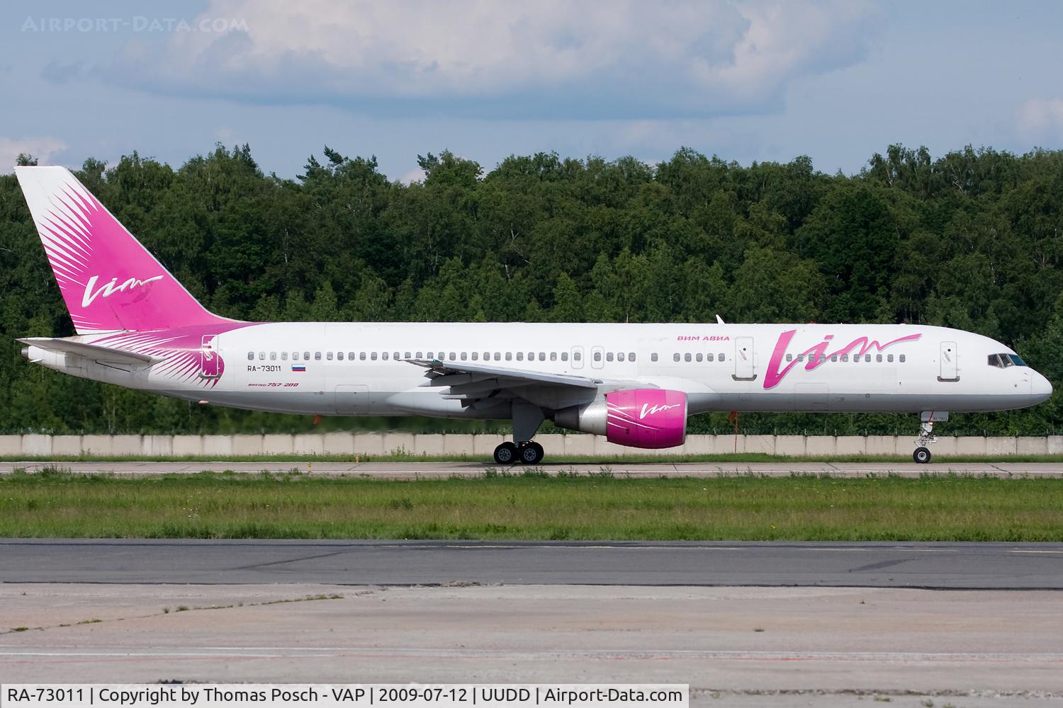 RA-73011, 1992 Boeing 757-230 C/N 25439, VIM Airlines