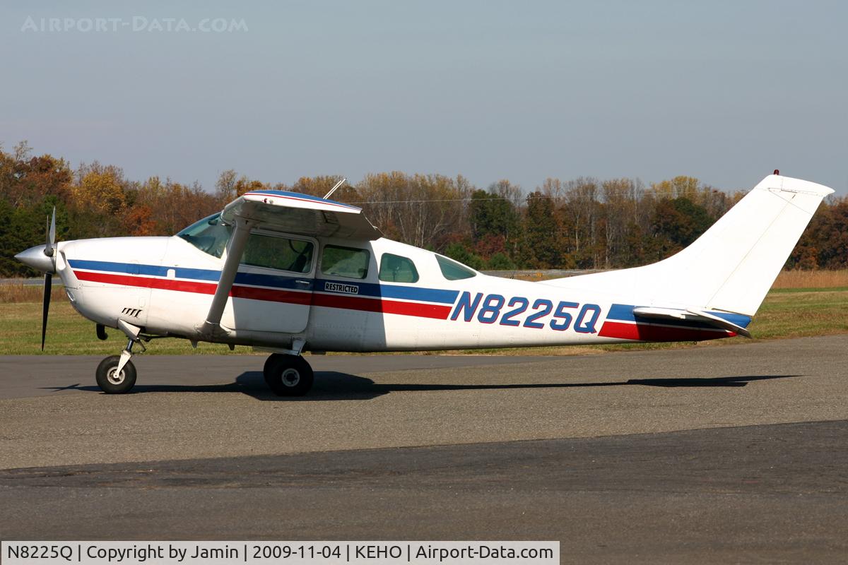 N8225Q, 1976 Cessna TU206F Turbo Stationair C/N U20603109, Restricted category, with a modified exhaust, too.