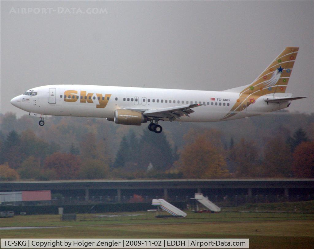 TC-SKG, 1991 Boeing 737-4Q8 C/N 25371, Arrival straight from sunny Antalya
