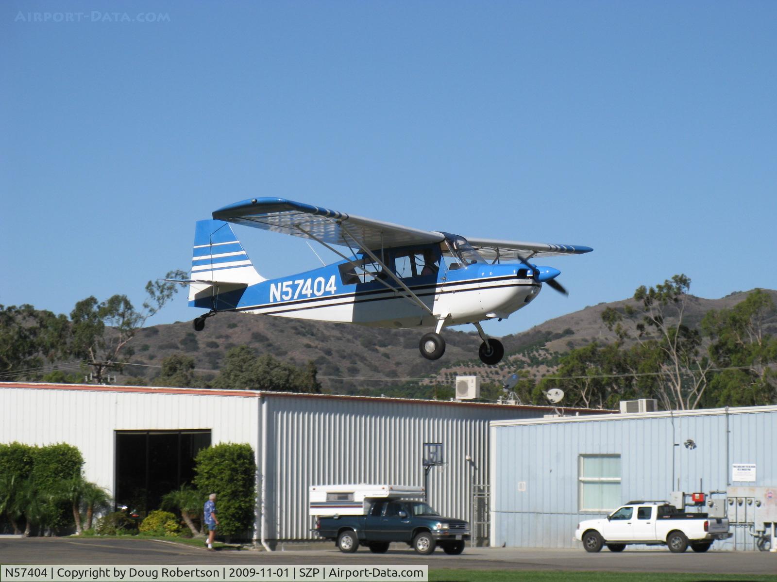 N57404, 1973 Bellanca 7ECA Citabria C/N 940-73, 1973 Bellanca 7ECA CITABRIA, Lycoming O-235 115 Hp, on final for Rwy 04