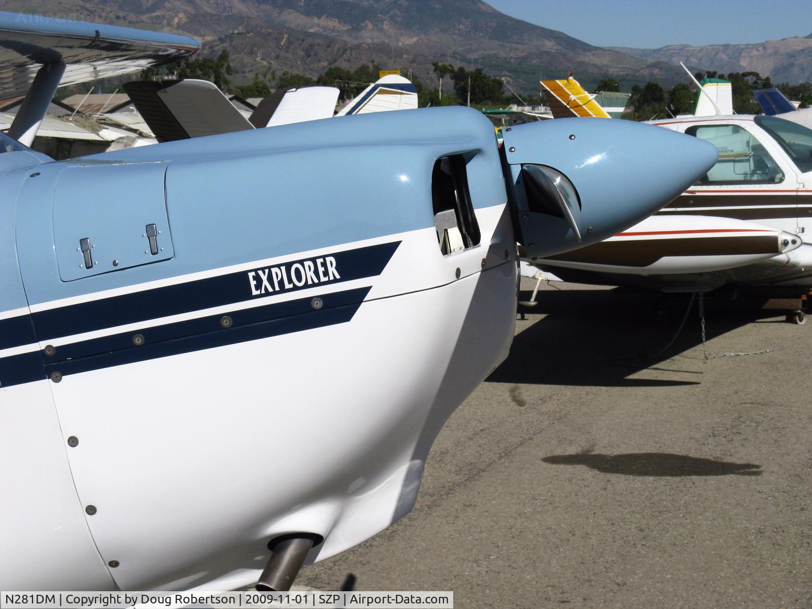N281DM, 1999 American Champion 7GCBC C/N 1258-99, 1999 American Champion 7GCBC EXPLORER, Lycoming O-320-A2B 150 Hp, cowl