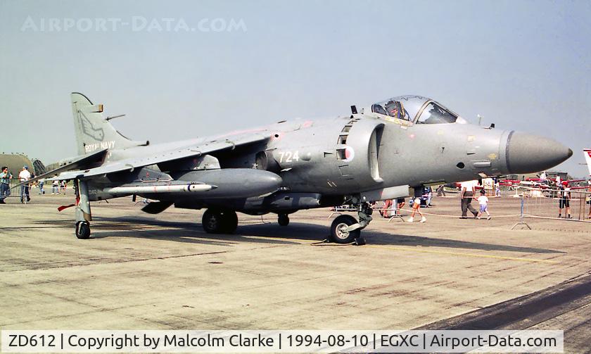 ZD612, British Aerospace Sea Harrier F/A.2 C/N 912051/B45/P7, British Aerospace Sea Harrier FA2 at RAF Coningsby's Photocall 94.