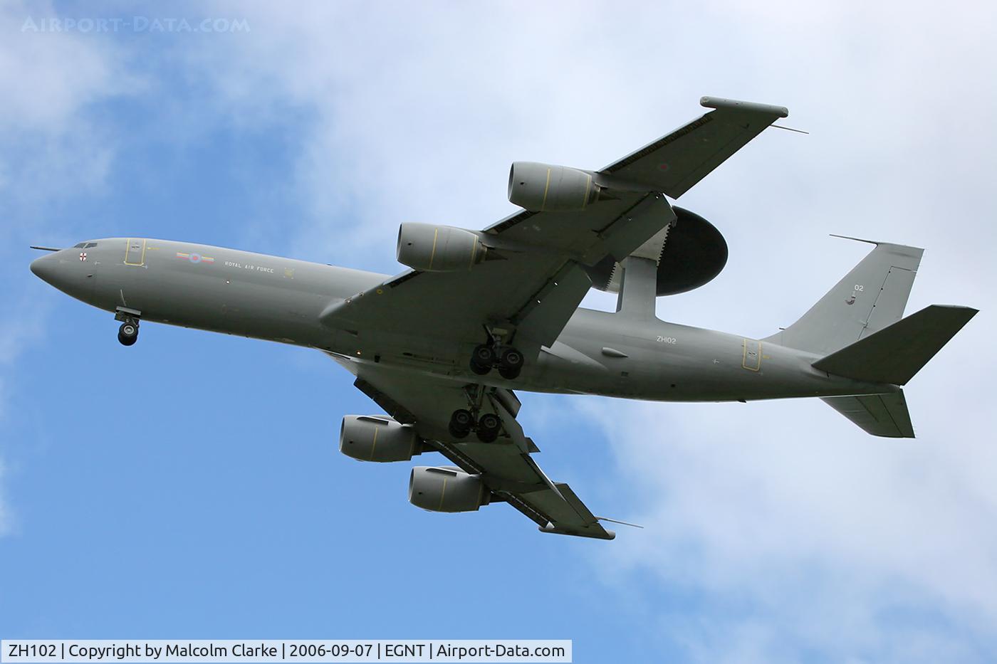 ZH102, 1990 Boeing E-3D Sentry AEW.1 C/N 24110, Boeing E-3D AEW1 (707-300) Sentry at Newcastle Airport, UK in 2006.