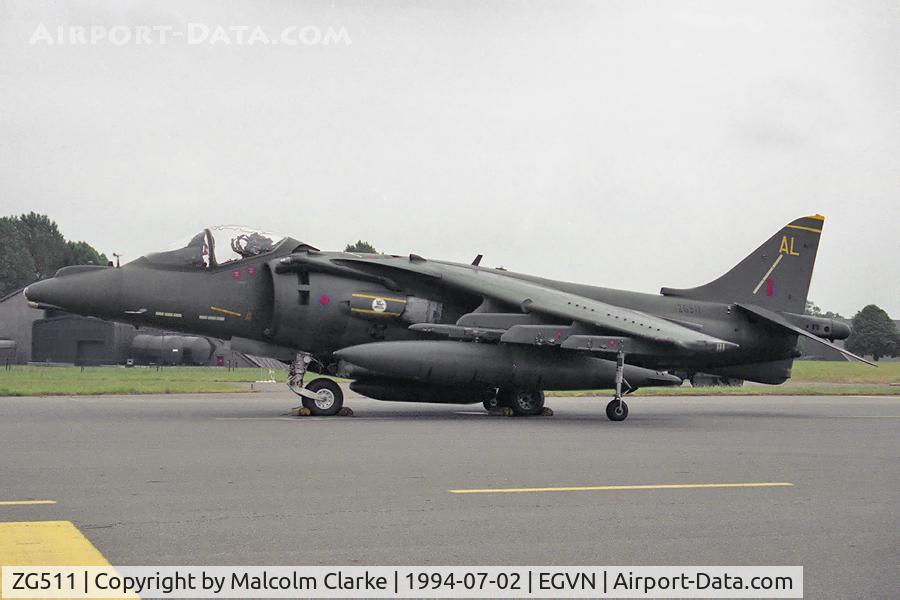 ZG511, 1991 British Aerospace Harrier GR.7 C/N P82, British Aerospace Harrier GR7 at RAF Brize Norton's Photocall 94.