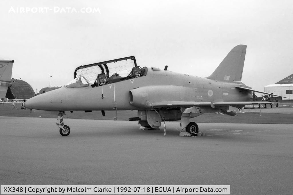 XX348, 1981 Hawker Siddeley Hawk T.1A C/N 197/312172, British Aerospace Hawk T1 at the USAF Open Day, RAF Upper Heyford in 1992
