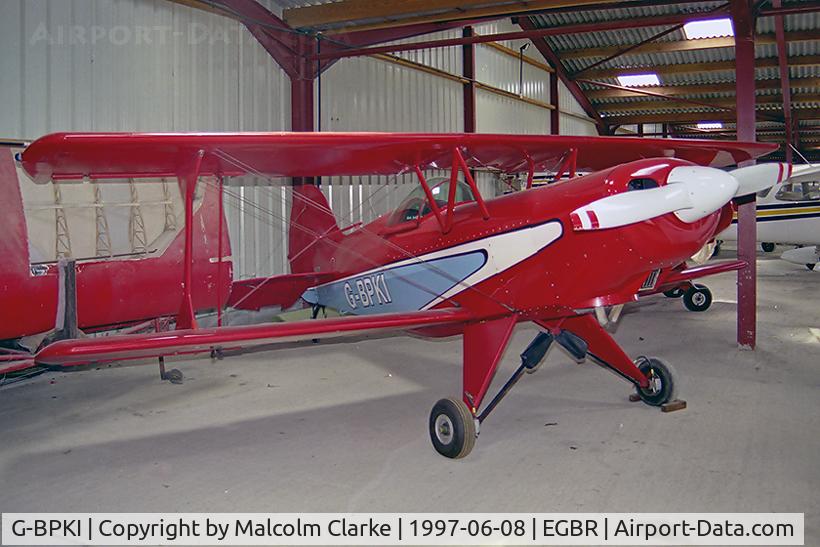 G-BPKI, 1991 EAA Acro Sport I C/N PFA 072-11391, Acro Sport 1 at Breighton Airfield.