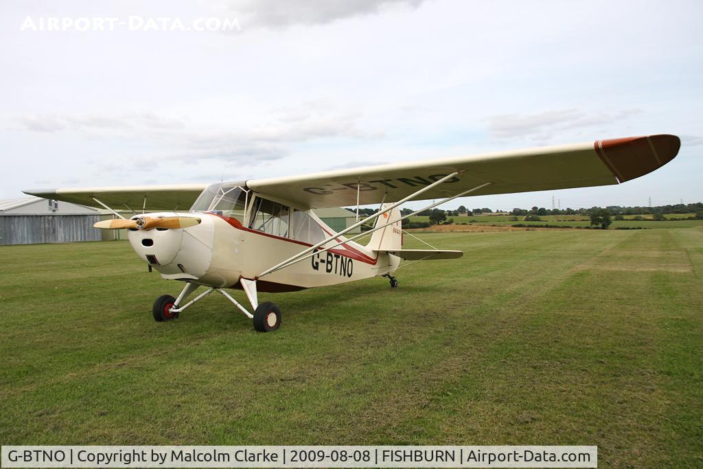 G-BTNO, 1946 Aeronca 7AC Champion C/N 7AC-3132, Aeronca 7AC Champion at Fishburn Airfield, UK in 2009.