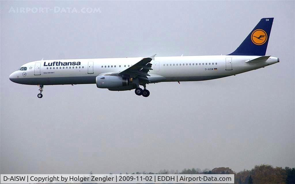 D-AISW, 2009 Airbus A321-231 C/N 4087, A brand new airplane in bad weather