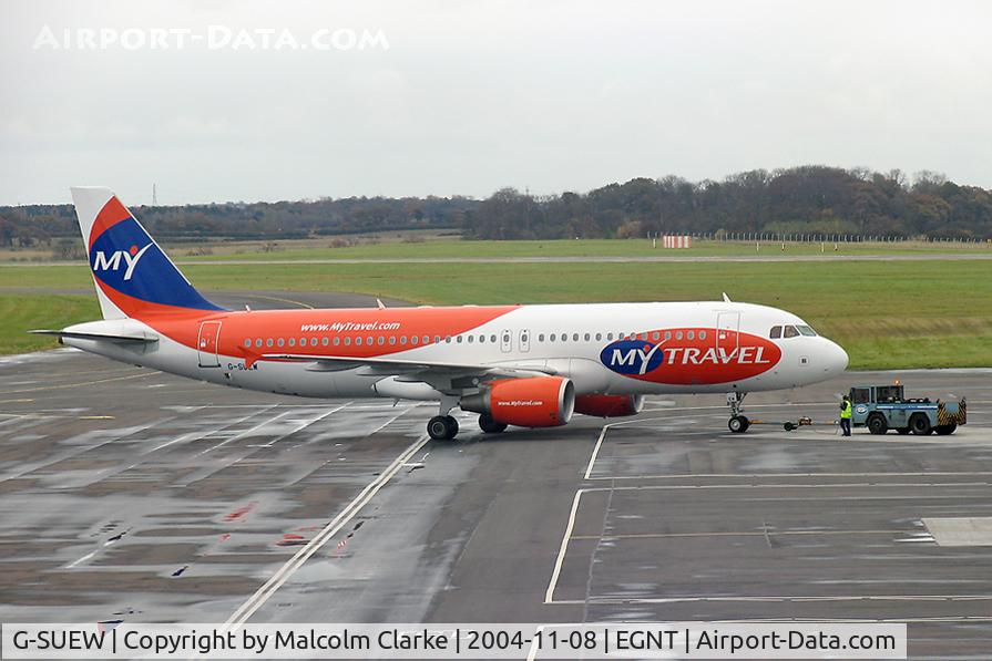 G-SUEW, 2003 Airbus A320-214 C/N 1961, Airbus A320-214 at Newcastle Airport, UK.