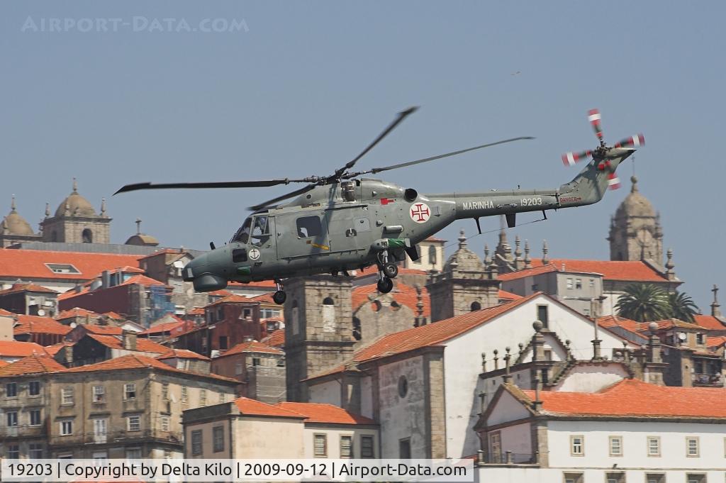 19203, 1993 Westland Super Lynx Mk.95 C/N 375, Red Bull Air Race Porto- Portugal Navy- Westland WG-13 Lynx Mk95