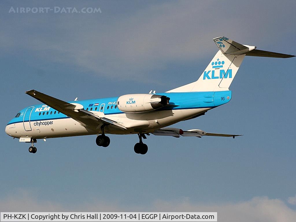 PH-KZK, 1997 Fokker 70 (F-28-0070) C/N 11581, KLM