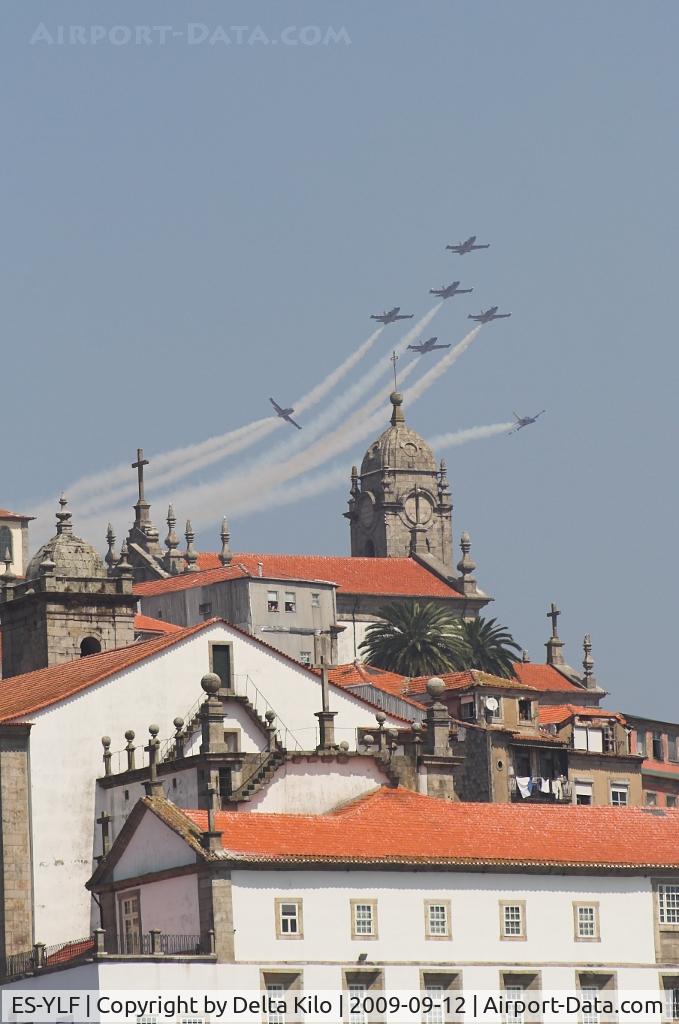 ES-YLF, Aero L-39 Albatros C/N 433141, Red Bull Air Race Porto-	BREITLING JET TEAM