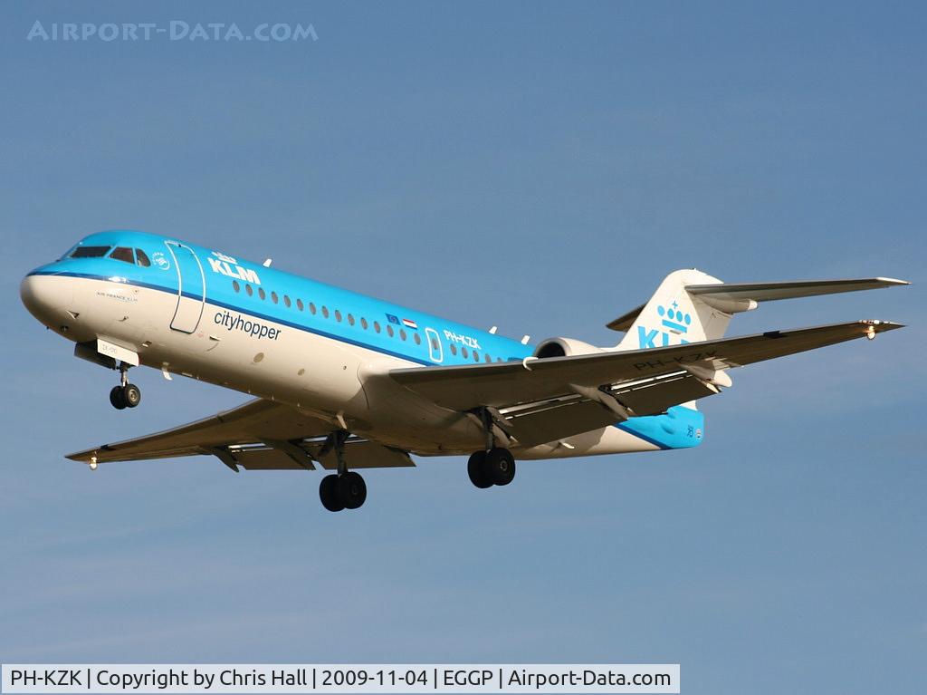 PH-KZK, 1997 Fokker 70 (F-28-0070) C/N 11581, KLM