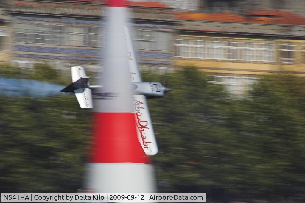 N541HA, 2008 Zivko Edge 540 C/N 0041A, Red Bull Air Race Porto-Hannes Arch