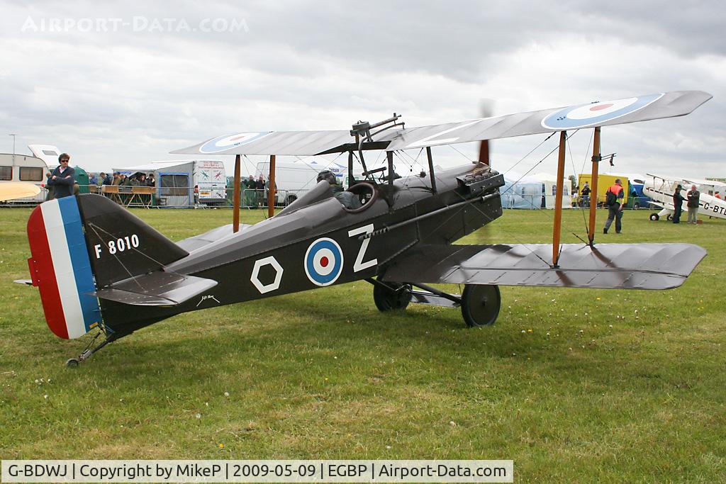 G-BDWJ, 1978 Royal Aircraft Factory SE-5A Replica C/N PFA 020-10034, Visitor to the 2009 Great Vintage Flying Weekend.