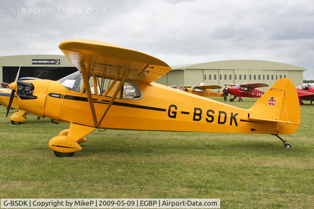 G-BSDK, 1941 Piper J-5A Cub Cruiser Cub Cruiser C/N 5-175, Visitor to the 2009 Great Vintage Flying Weekend.