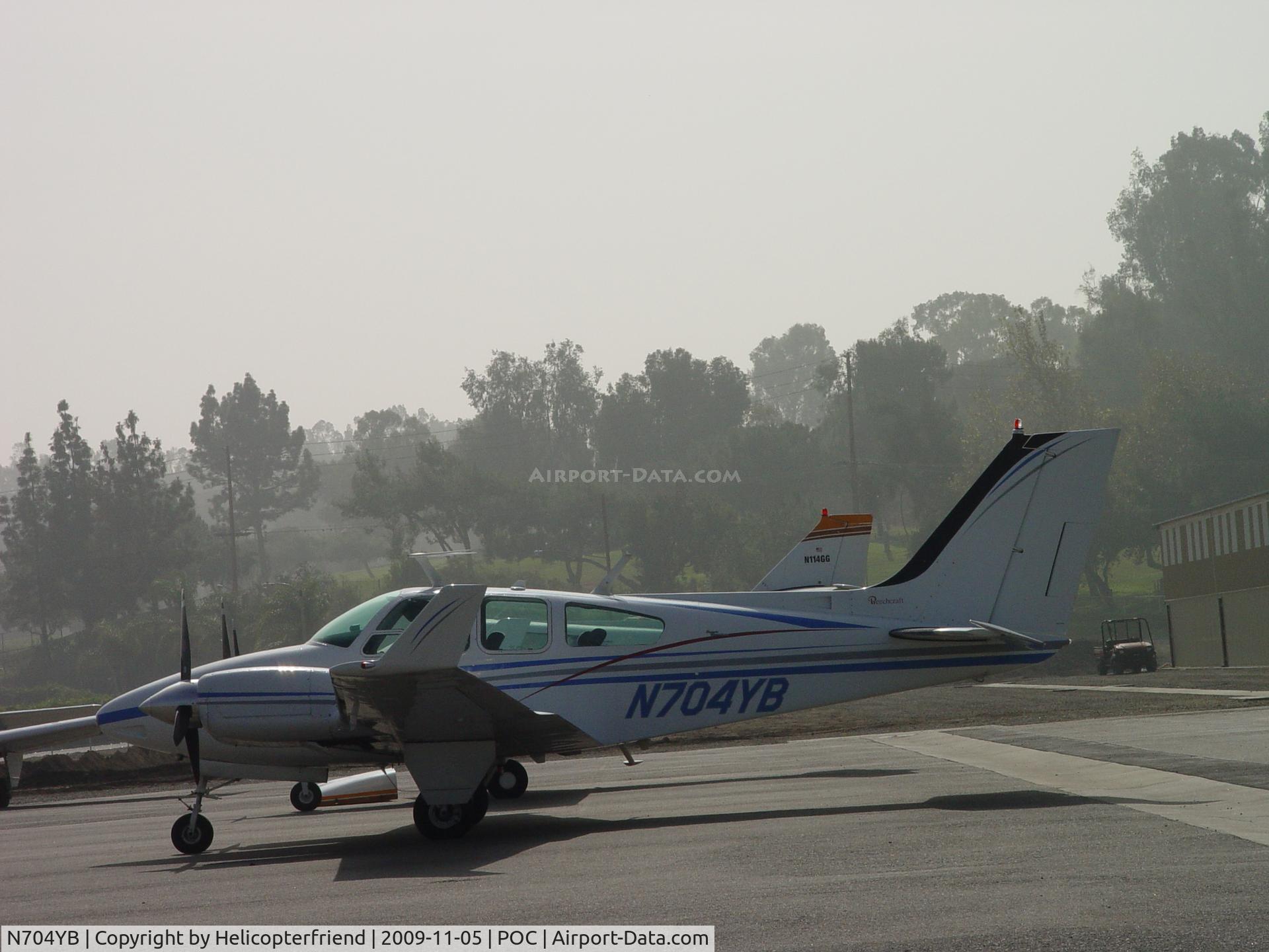N704YB, 1968 Beech 95-B55 (T42A) Baron C/N TC-1156, Parked at Howard Aviation