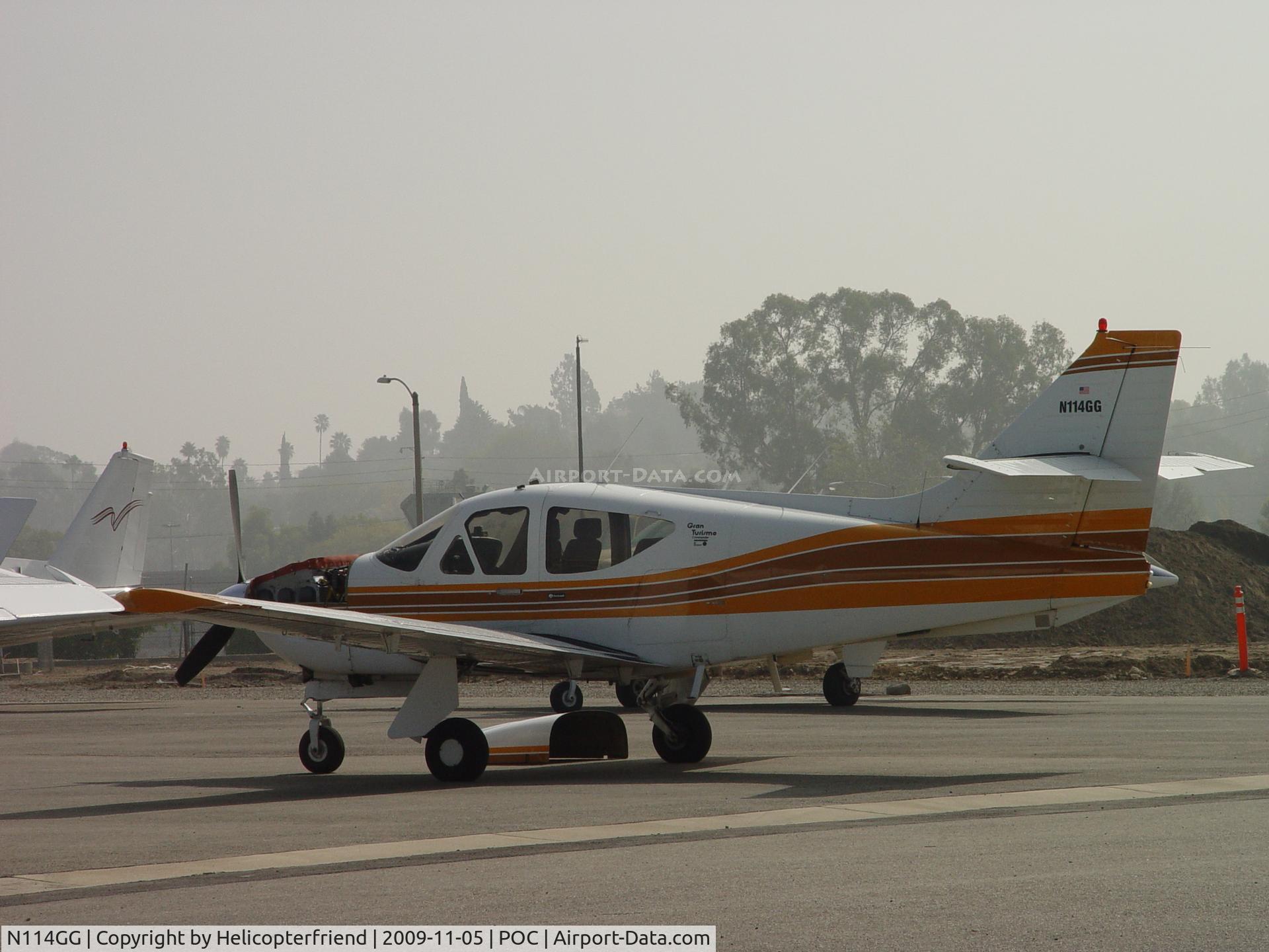 N114GG, Rockwell International 114A Commander C/N 14529, Cowling off for engine work at Howard Aviation