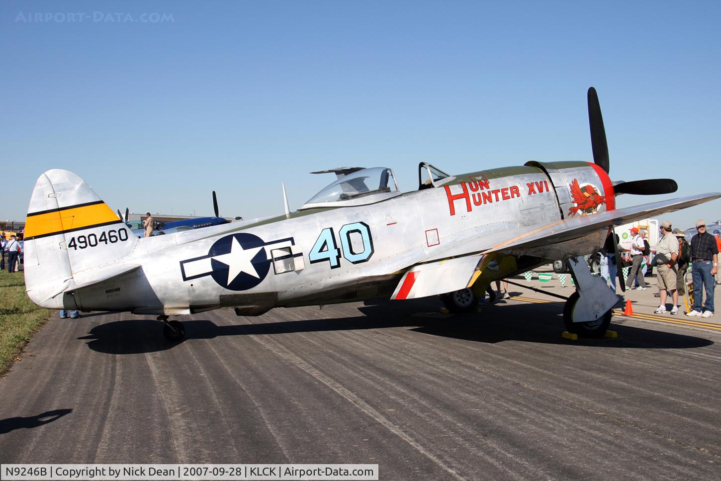 N9246B, 1944 Republic P-47D Thunderbolt C/N 339-55605, KLCK