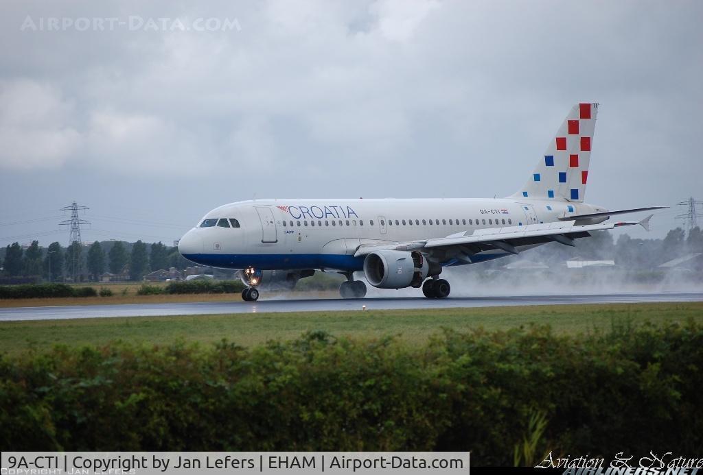 9A-CTI, 1999 Airbus A319-112 C/N 1029, Landing in bad Wether